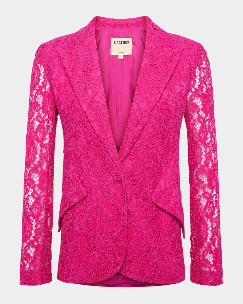 Chamberlain Floral Lace Blazer